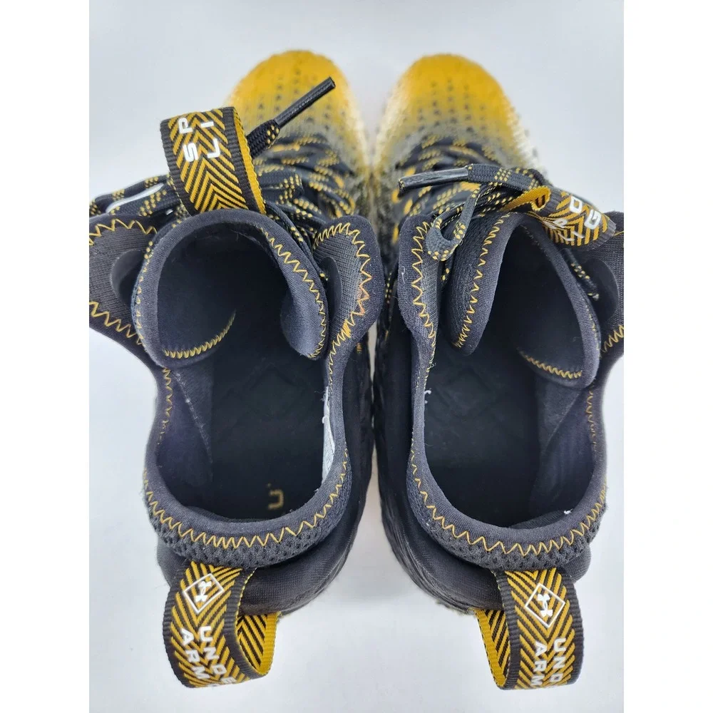Under Armour Spotlight Clone 3.0 MC Football Cleats Sz 13 Black Gold 3026334-003